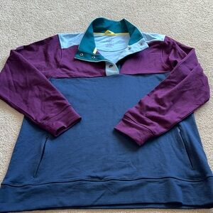 XL EUC Woolx Charlie Navy/Winter Bloom Sweatshirt